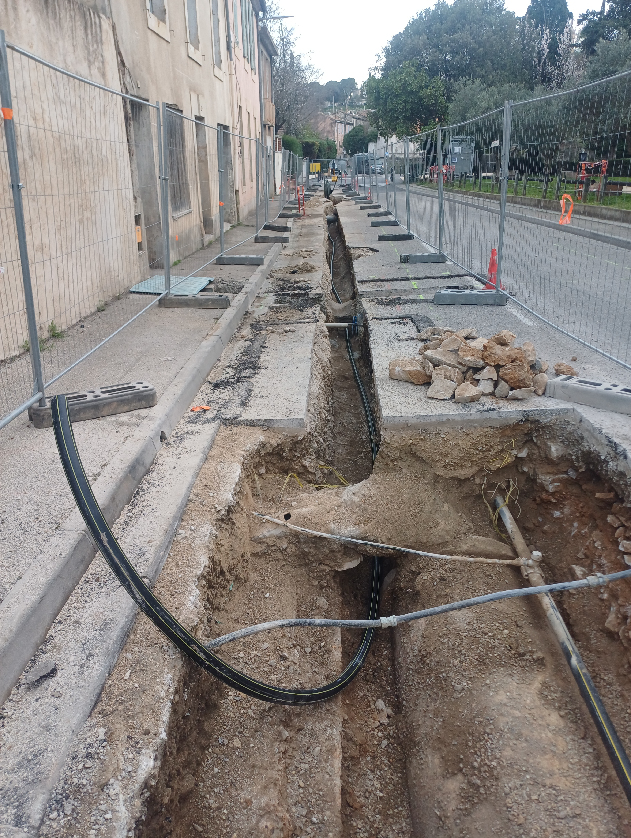 Une tranchée facile à creuser